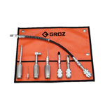 Набор многоцелевой адаптеров для смазки к ручным шприцам. GROZ (GR44950-GAK/7)